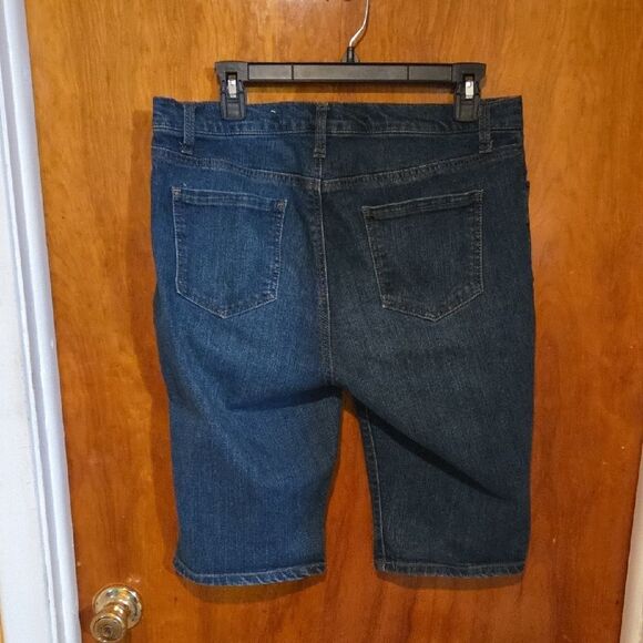 Womens Blue Denim Shorts - Picture 4 of 4